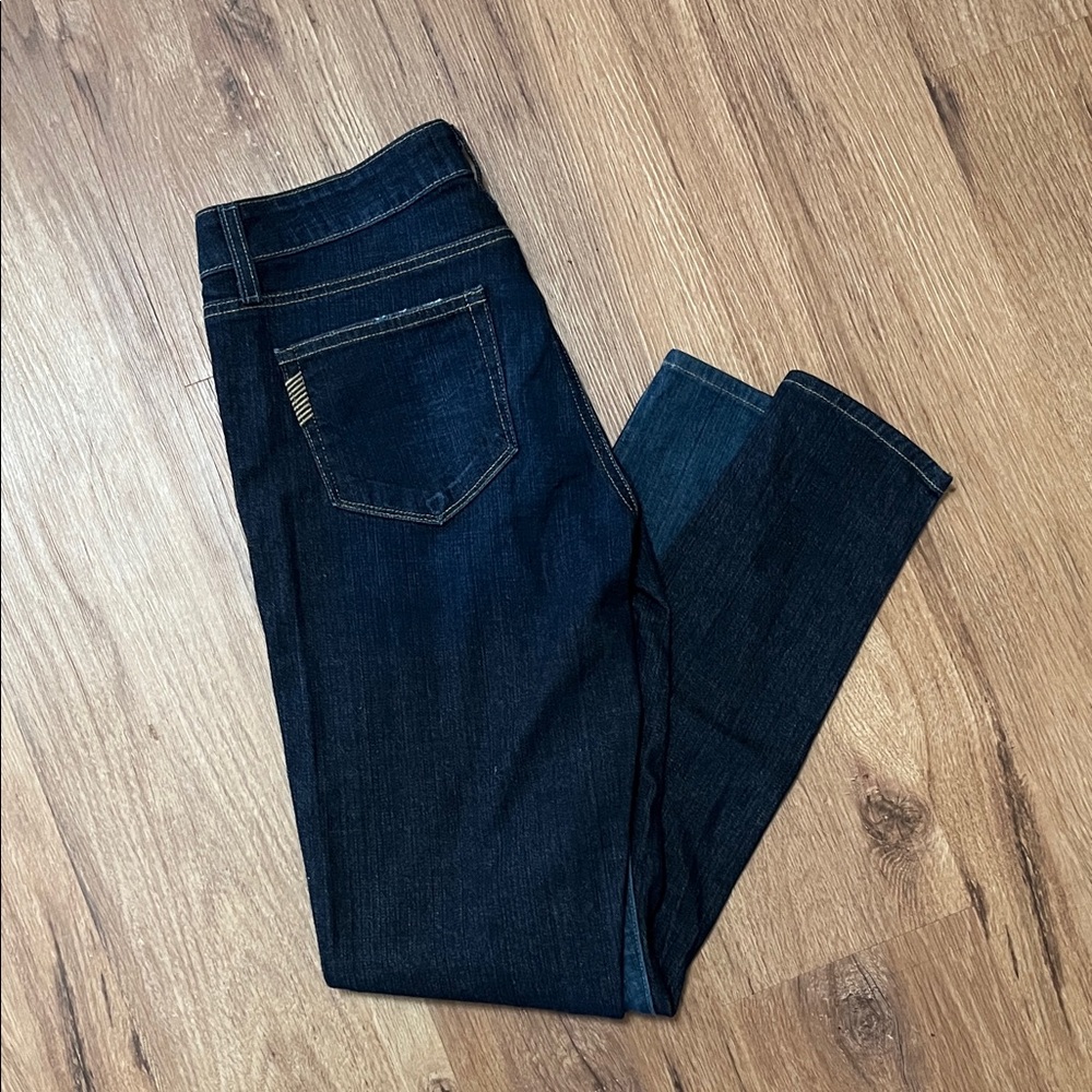 PAIGE 2 tone skinny jeans, EUC, size 29